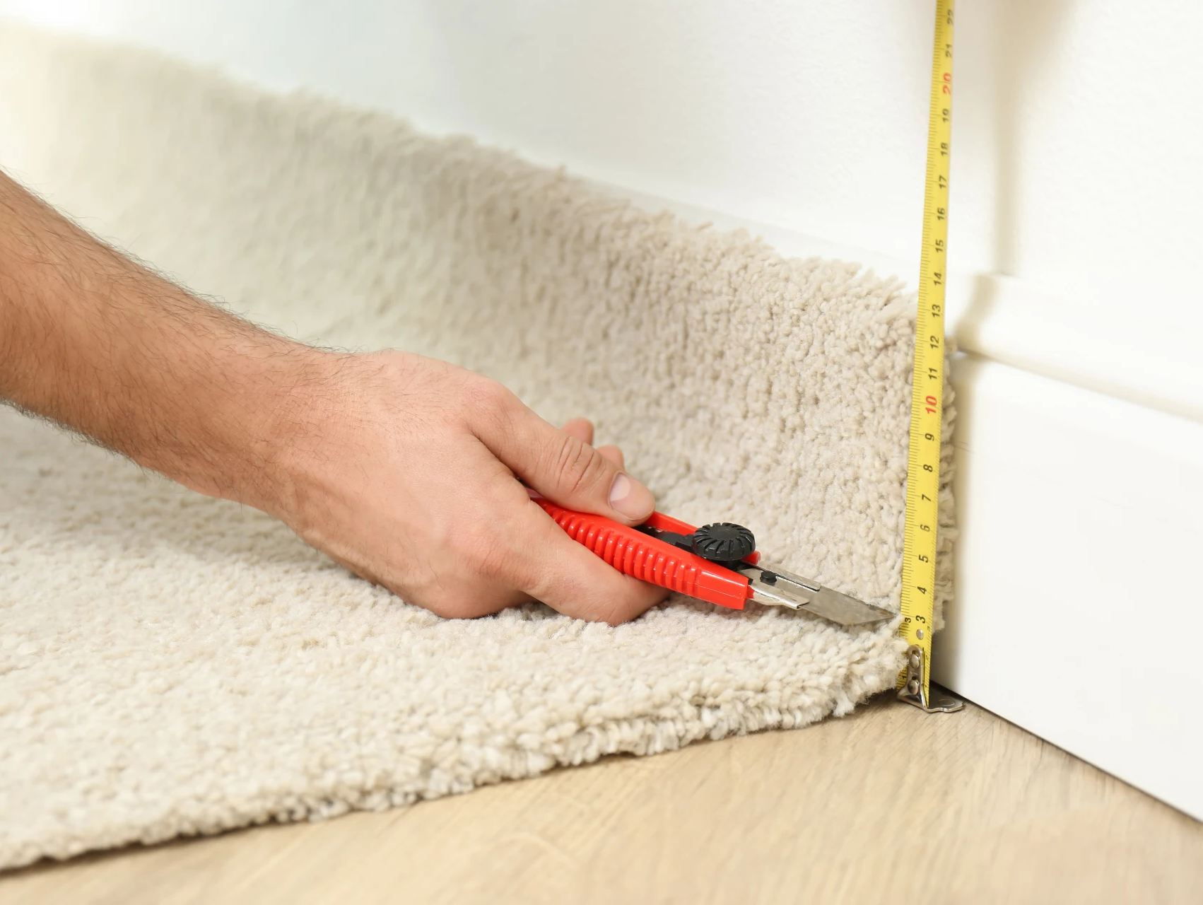 Mätning av en matta